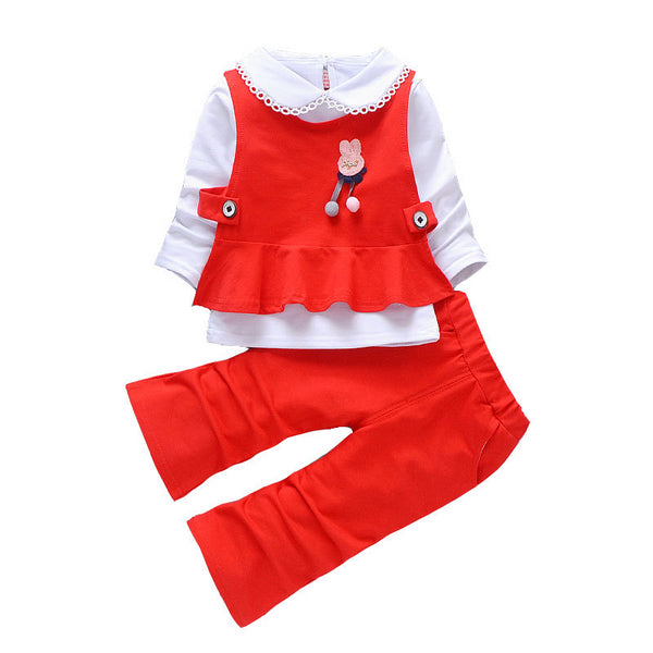 Spring Autumn Children Casual Clothing Cute Girls Western Style