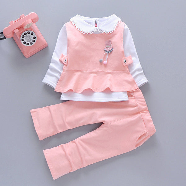 Spring Autumn Children Casual Clothing Cute Girls Western Style