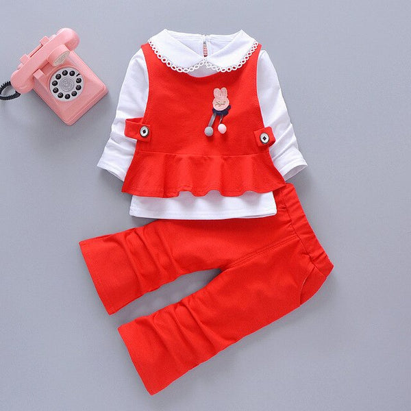 Spring Autumn Children Casual Clothing Cute Girls Western Style