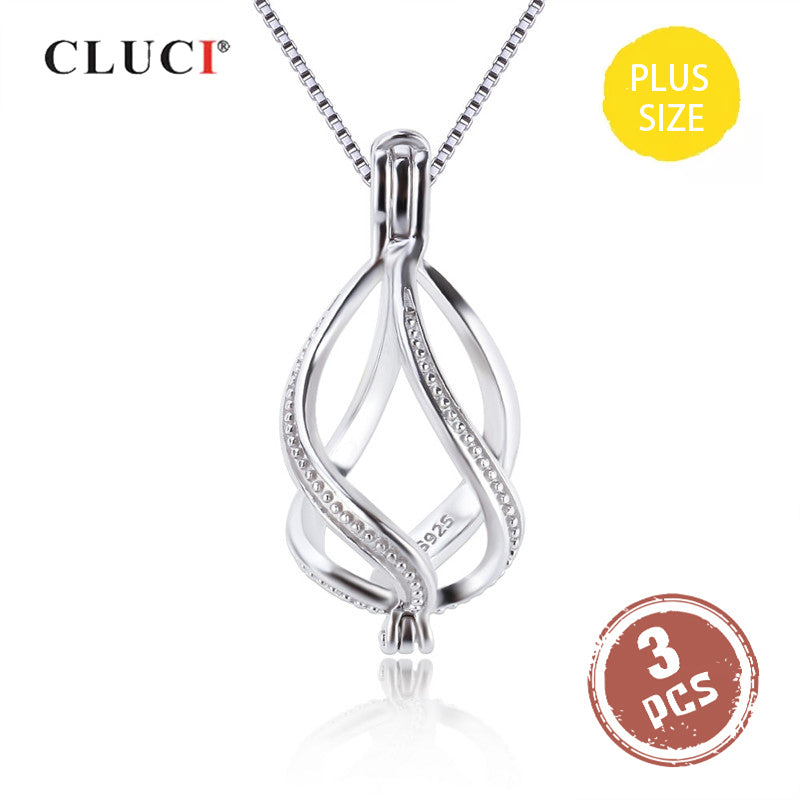 Sterling Silver Pendant Twisted Charms Pendant for Women Jewelry