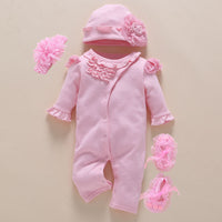 New Born Baby Girl Clothes 0 3 Baby Romper New Born Girl  Jumpsuit Spring